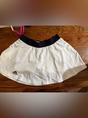 adidas White Skirt with Black Waistband